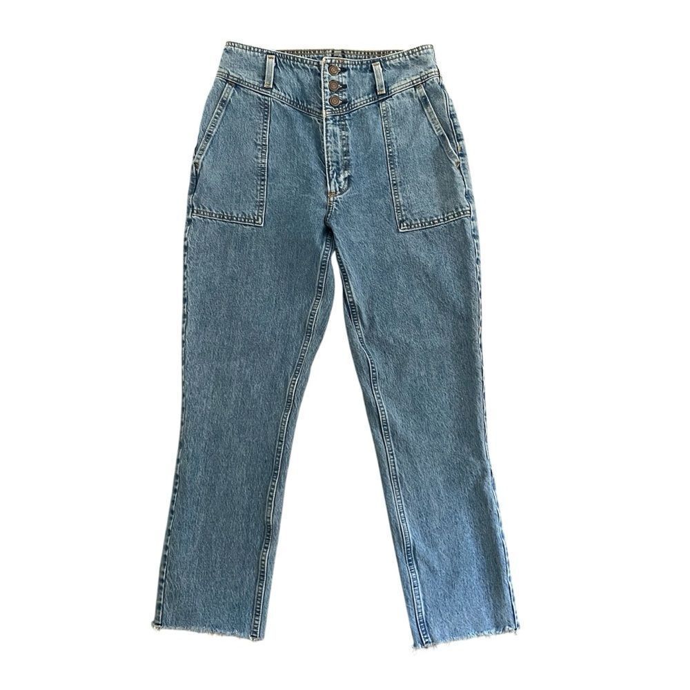 Abercrombie & Fitch High Rise Mom Jean 27 Waist 4 - Picture 2 of 10